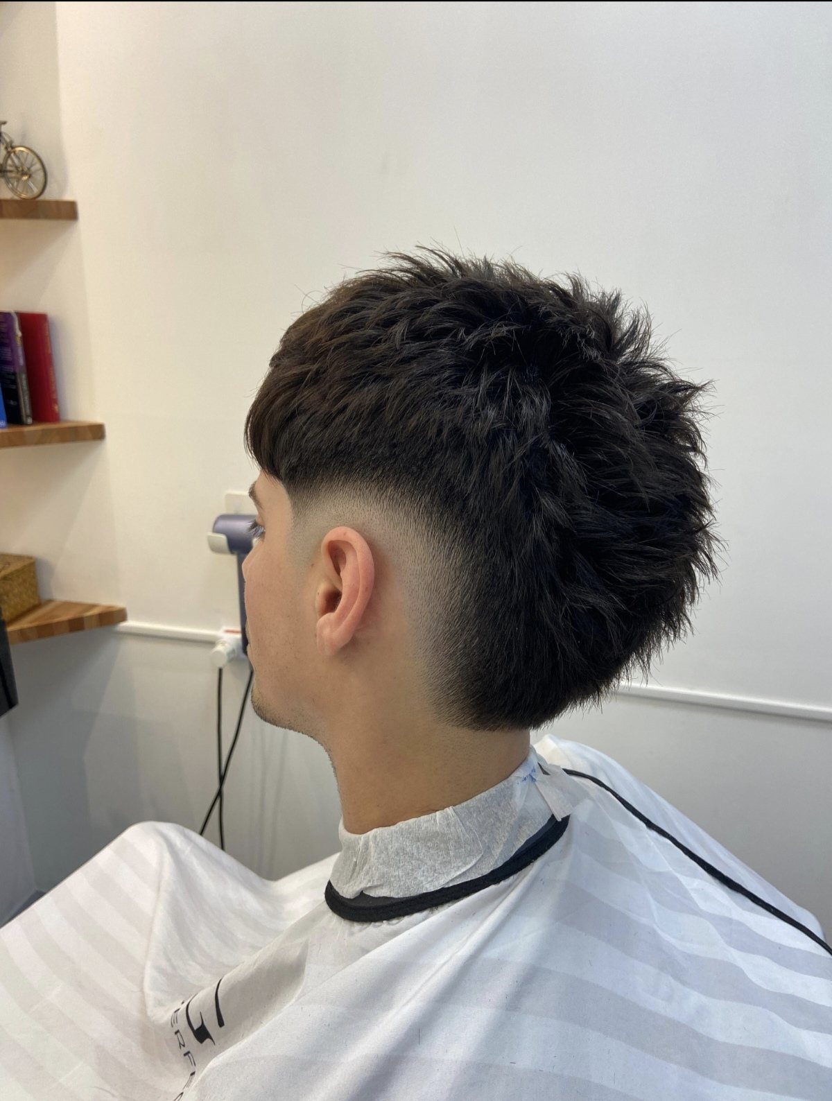 Corte mullet realizado en RA Barbería Fénix